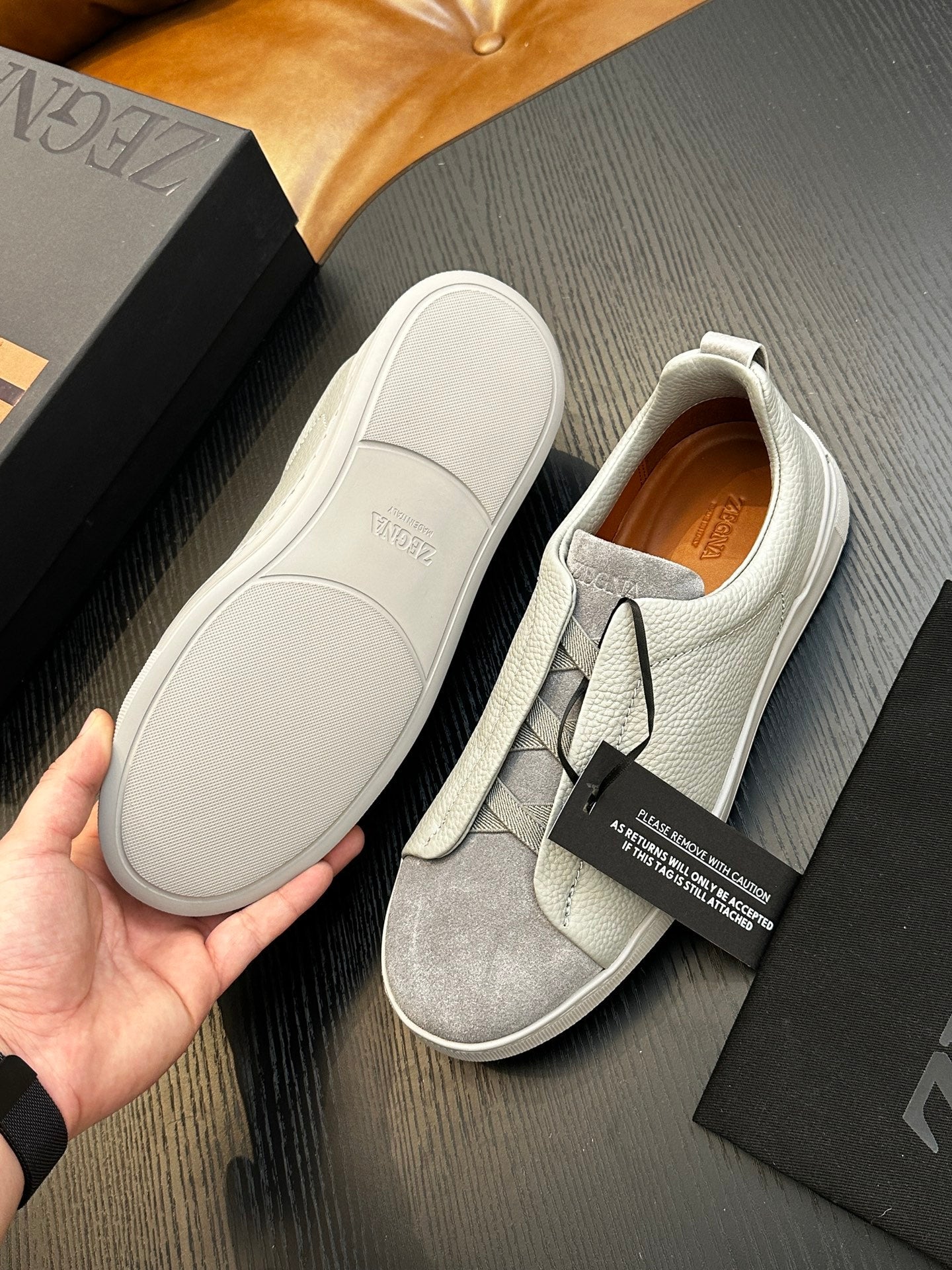 Zegna Triple Stitch™ Low-Top Sneakers