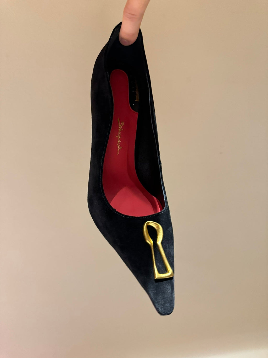 Schiaparelli Irregular Metal Detail Pumps