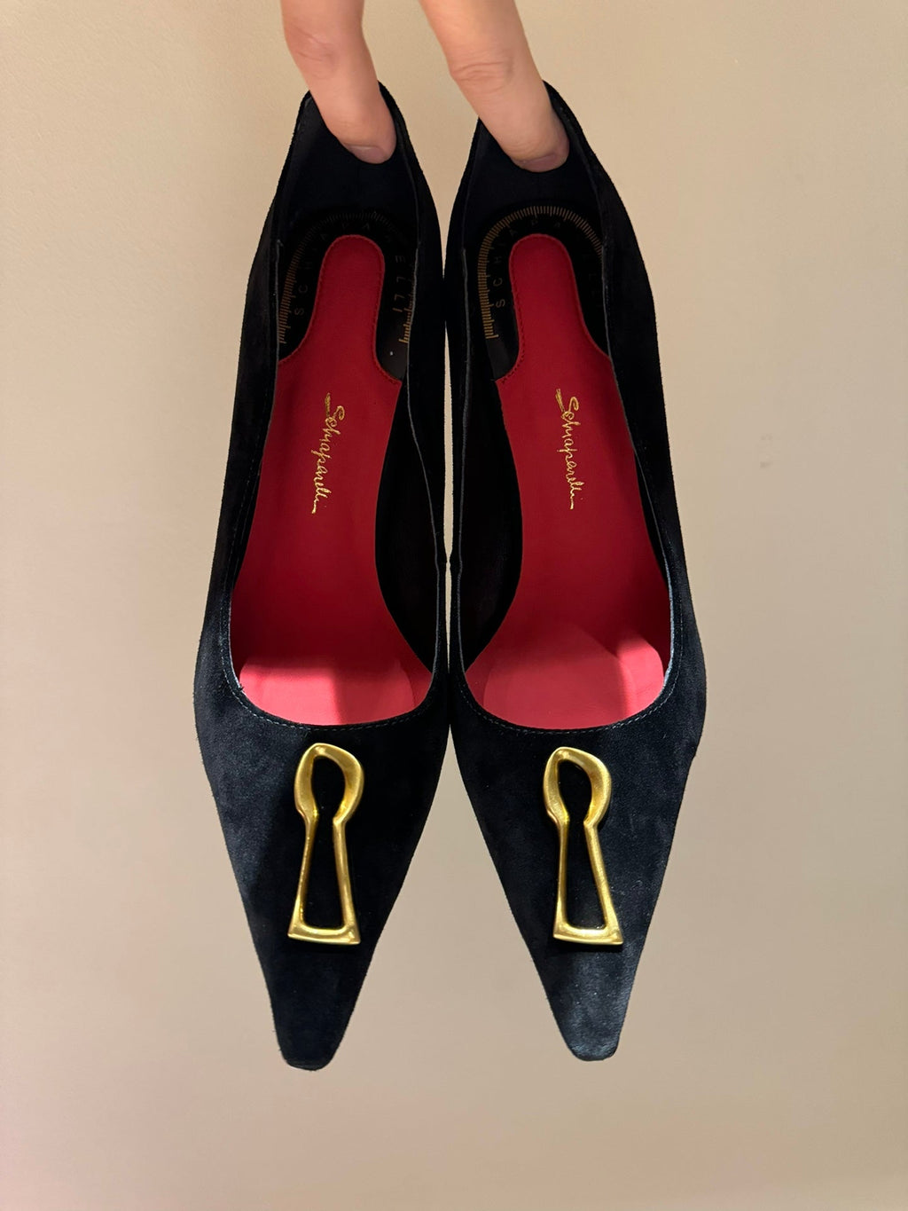 Schiaparelli Irregular Metal Detail Pumps