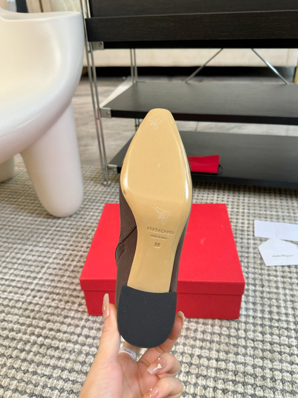 Ferragamo Pointed Toe Chunky Heel Ankle Boots – Autumn/Winter Collection