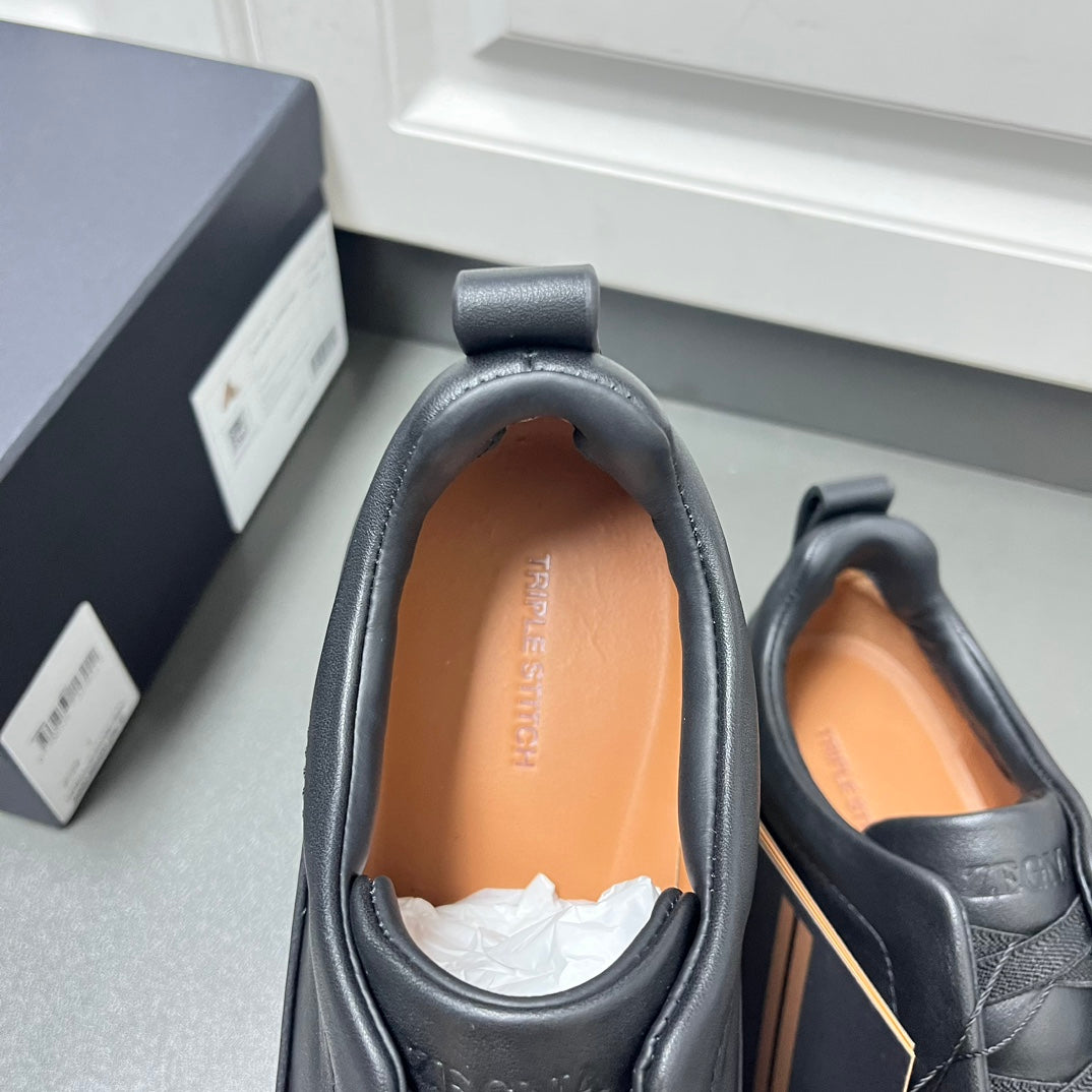 Zegna Triple Stitch™ Monte Suede Loafers – 2024 Collection