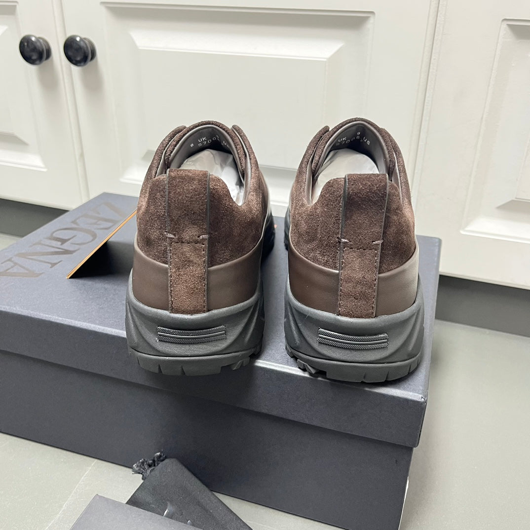 Zegna Triple Stitch™ Monte Suede Loafers – 2024 Collection