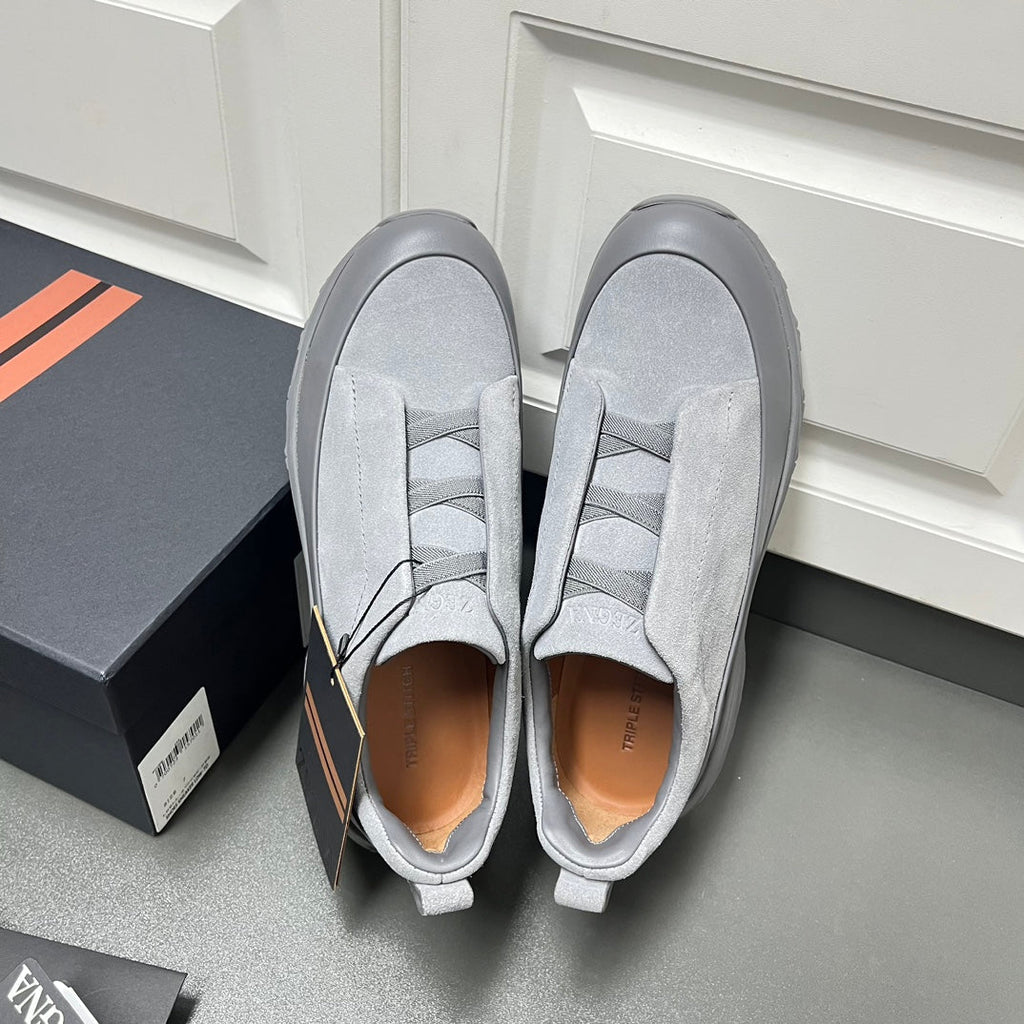 Zegna Triple Stitch™ Monte Suede Loafers – 2024 Collection