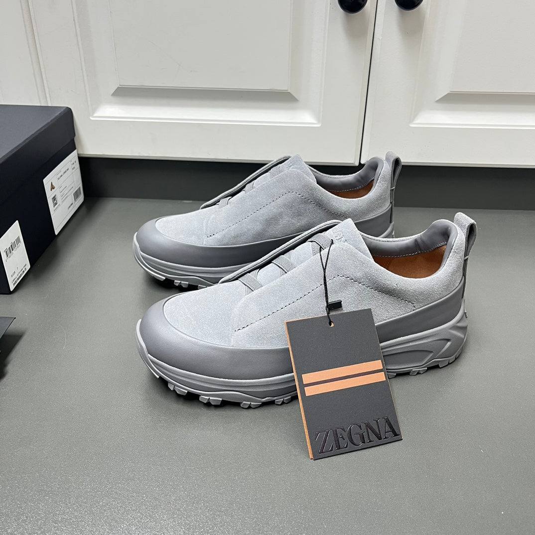 Zegna Triple Stitch™ Monte Suede Loafers – 2024 Collection