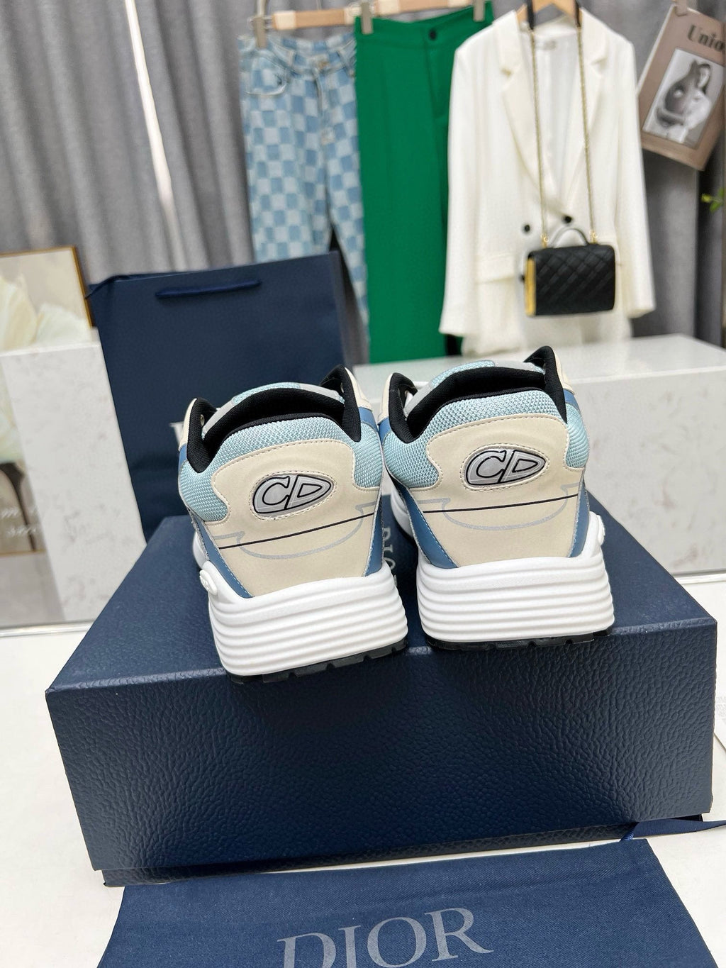 Dior B30 Unisex Mesh and Leather Sneakers