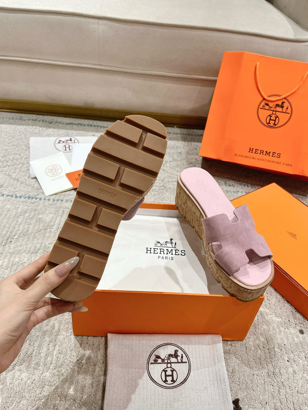 Hermès Wedge Sandals – 2024 Spring/Summer Collection