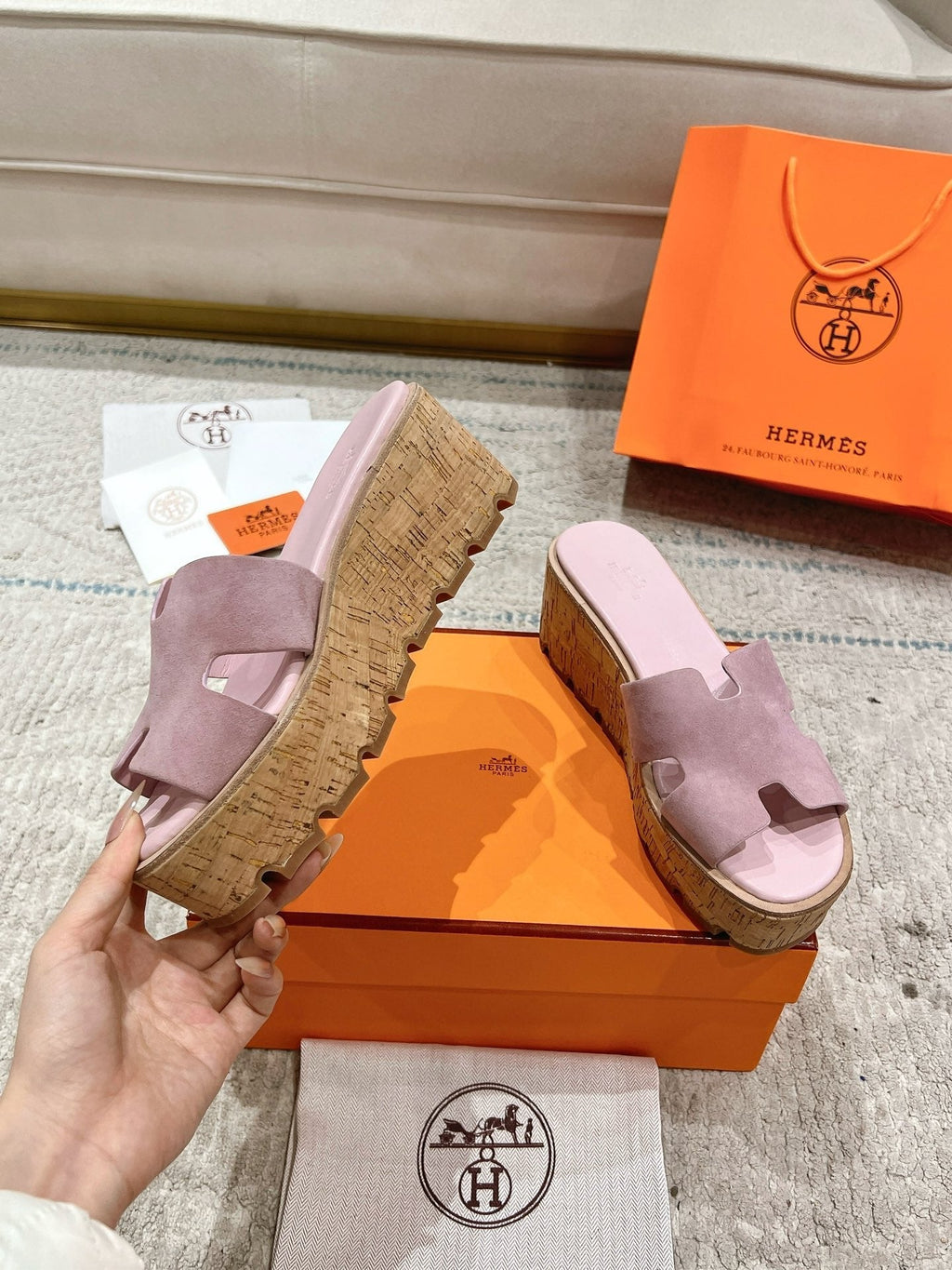 Hermès Wedge Sandals – 2024 Spring/Summer Collection