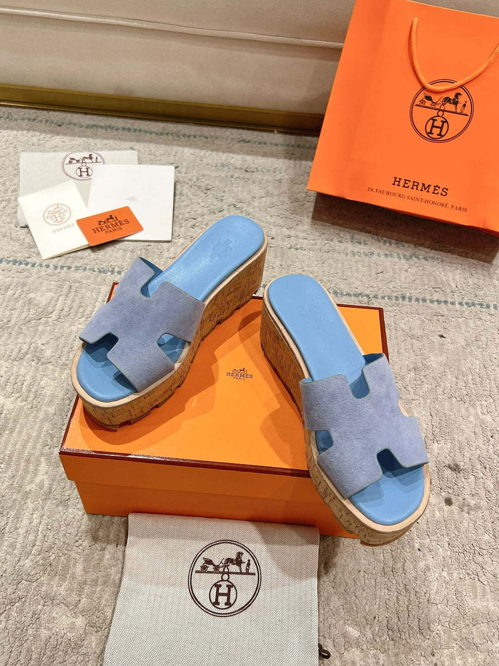 Hermès Wedge Sandals – 2024 Spring/Summer Collection