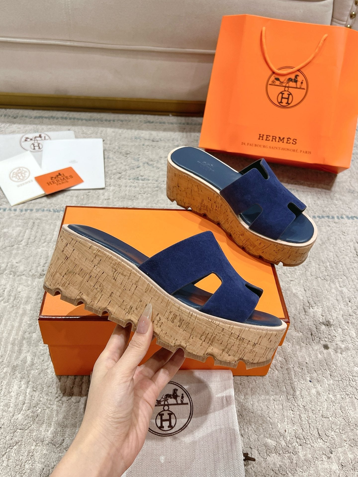 Hermès Wedge Sandals – 2024 Spring/Summer Collection
