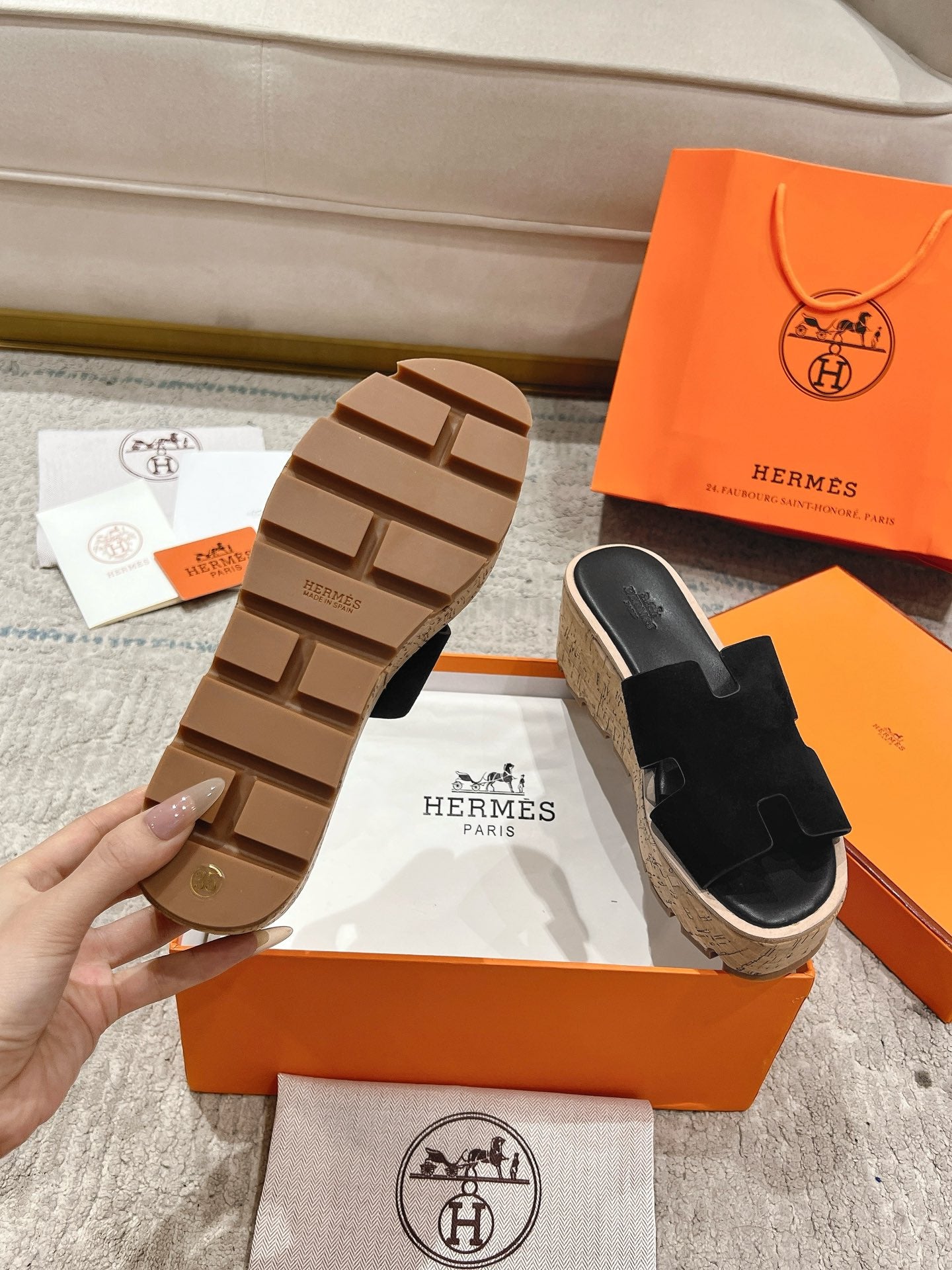 Hermès Wedge Sandals – 2024 Spring/Summer Collection