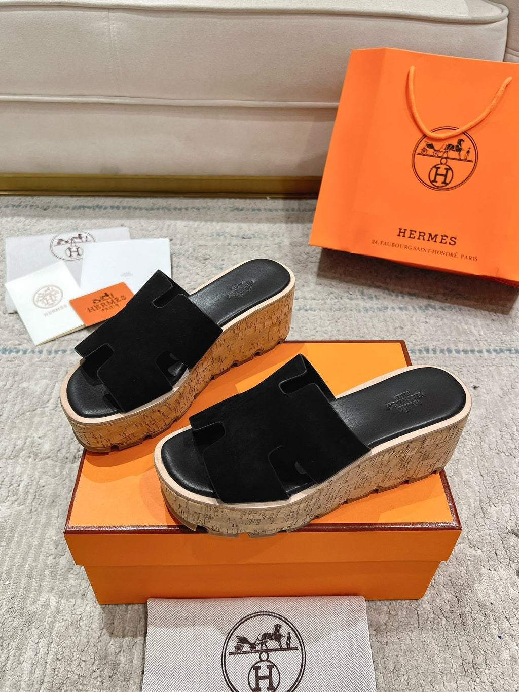 Hermès Wedge Sandals – 2024 Spring/Summer Collection