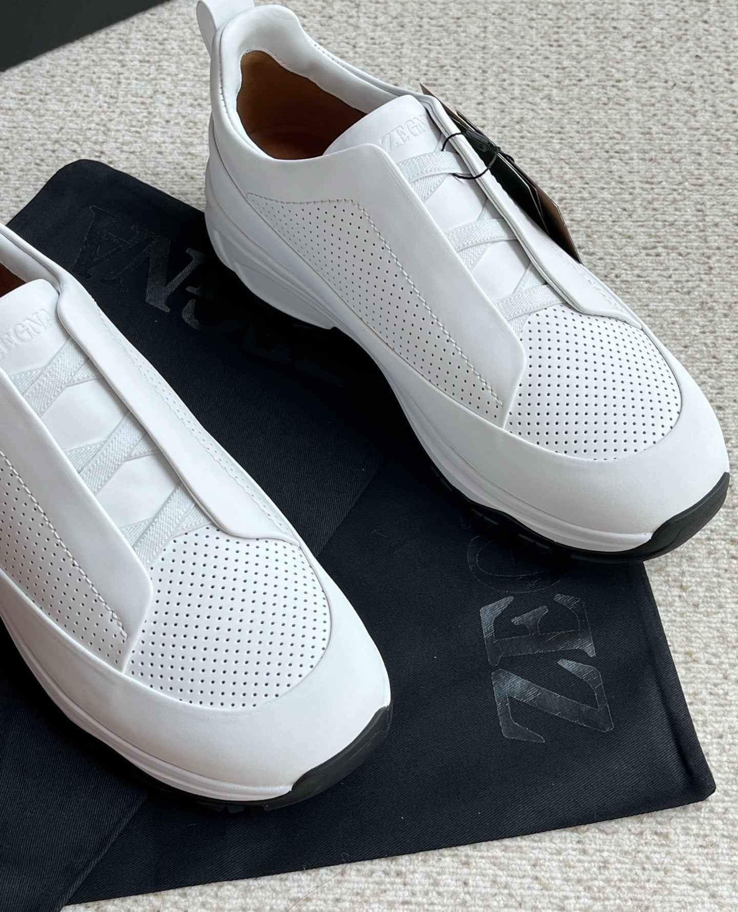 Zegna Triple Stitch™ Monte Perforated Casual Shoes