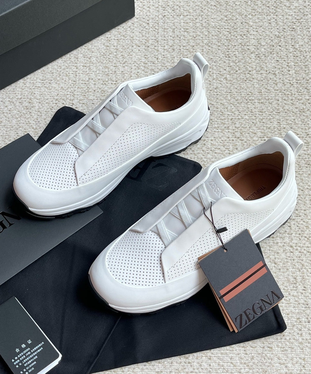 Zegna Triple Stitch™ Monte Perforated Casual Shoes