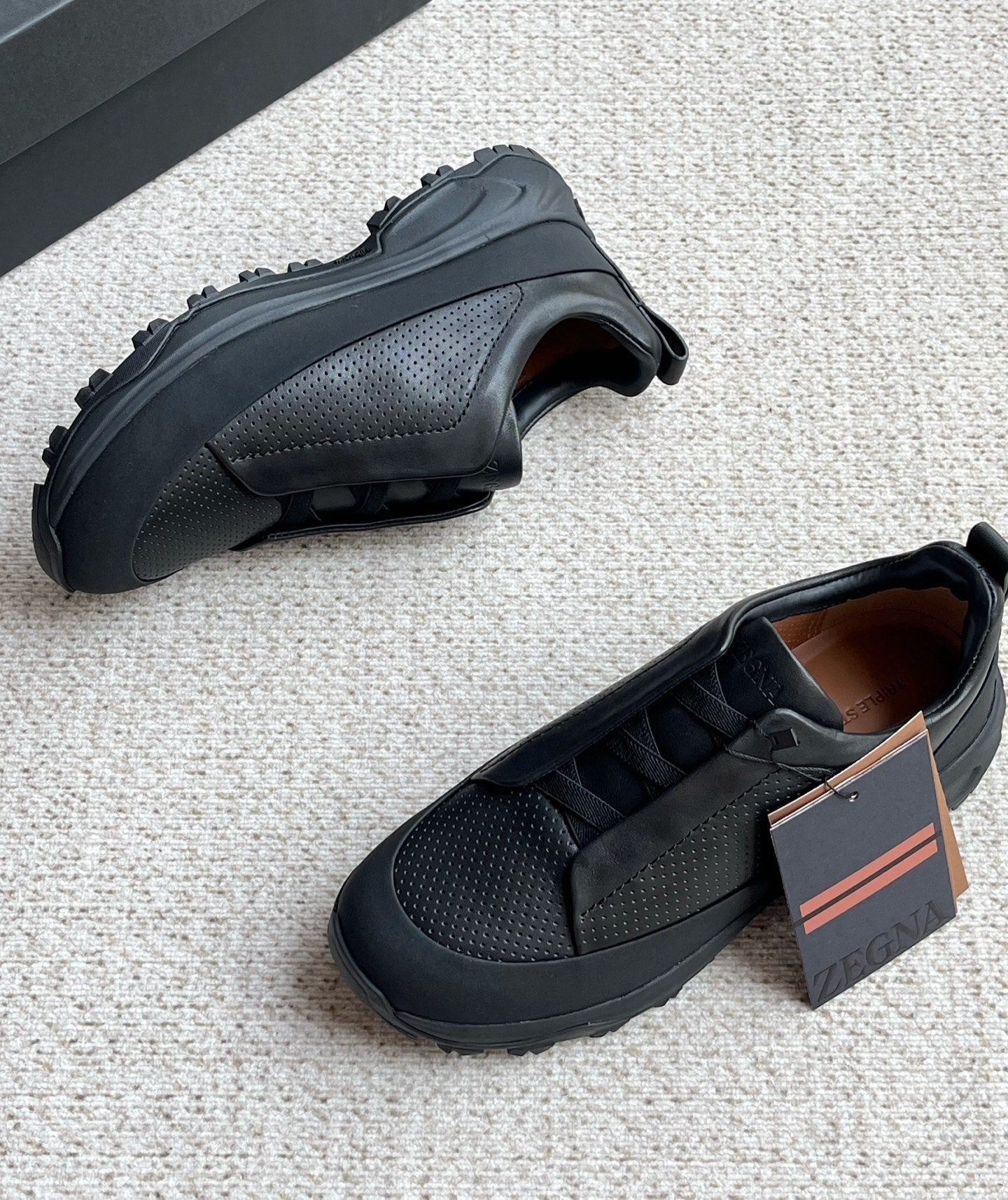 Zegna Triple Stitch™ Monte Perforated Casual Shoes