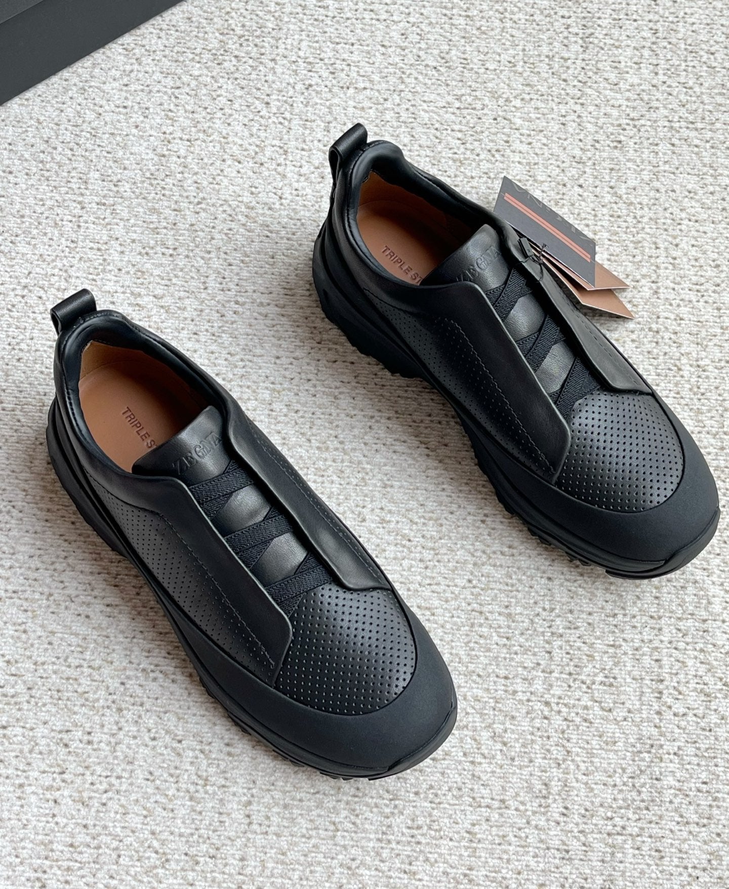 Zegna Triple Stitch™ Monte Perforated Casual Shoes