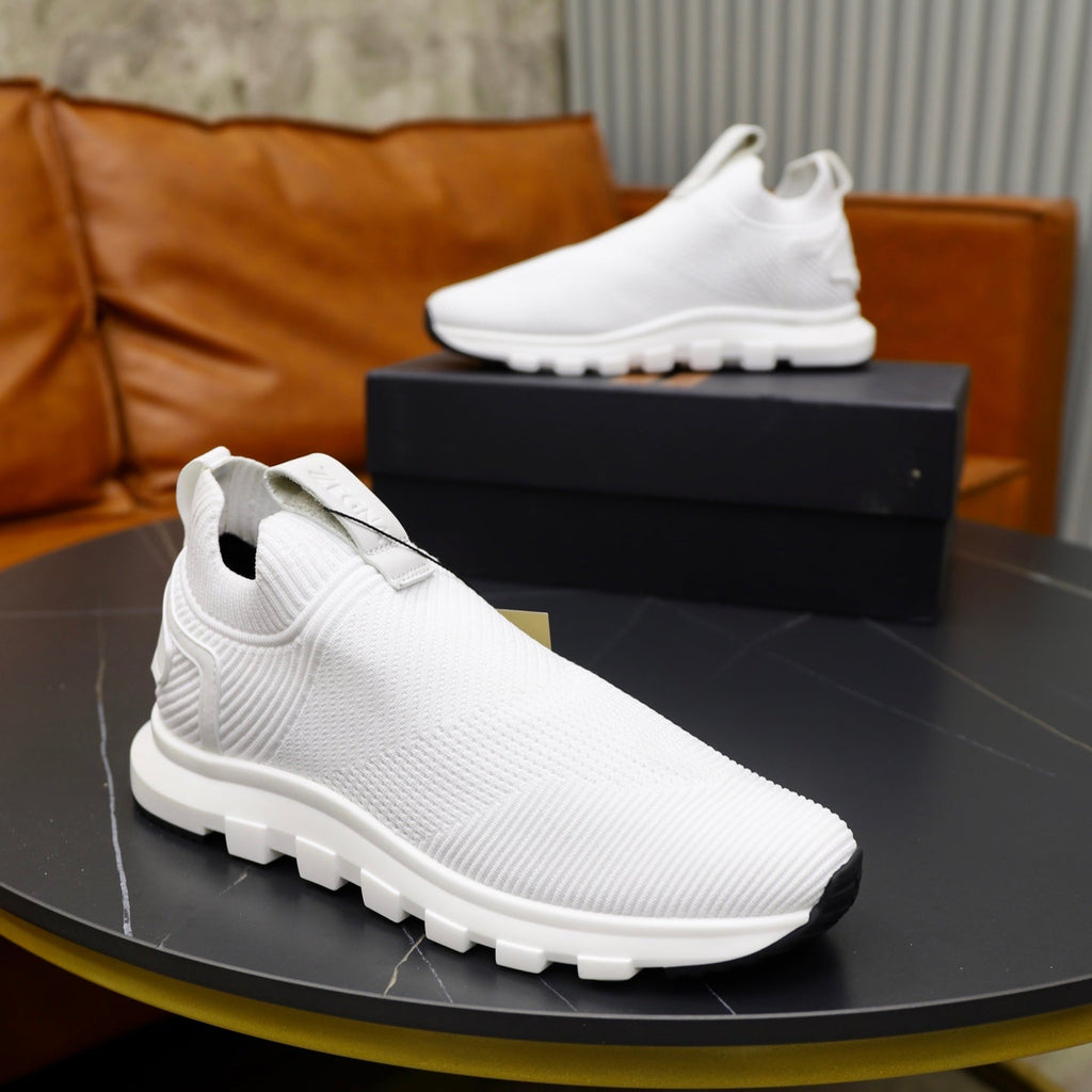 Zegna Cashmere Flyknit Sneakers