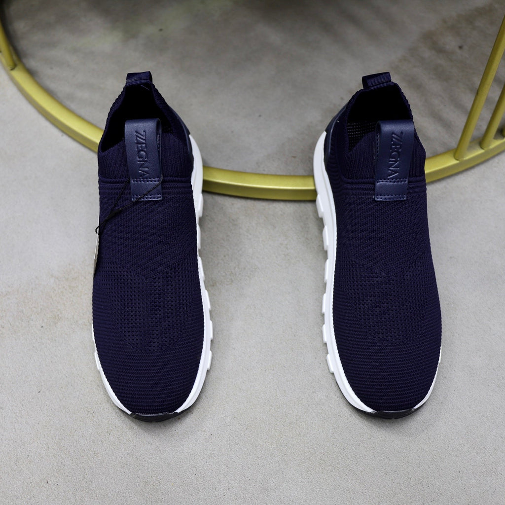 Zegna Cashmere Flyknit Sneakers