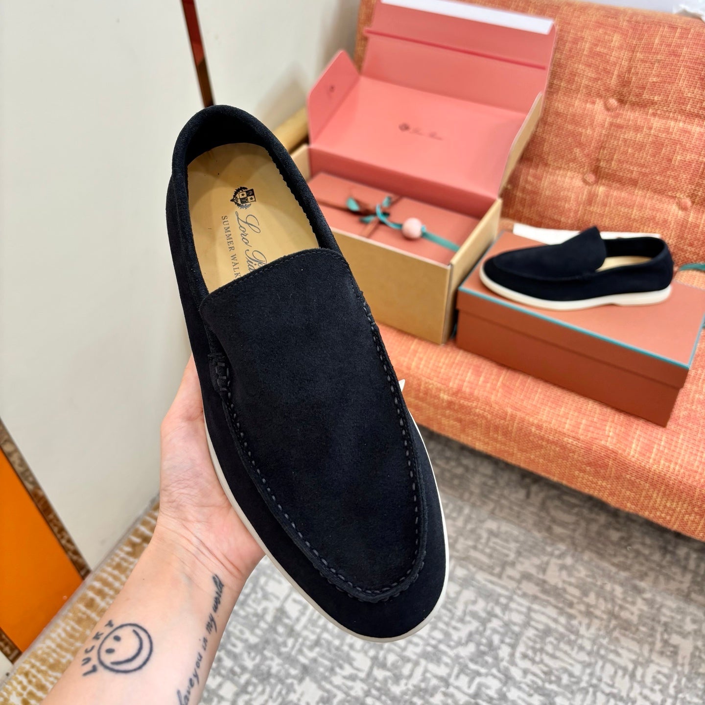 Loro Piana Suede Loafers