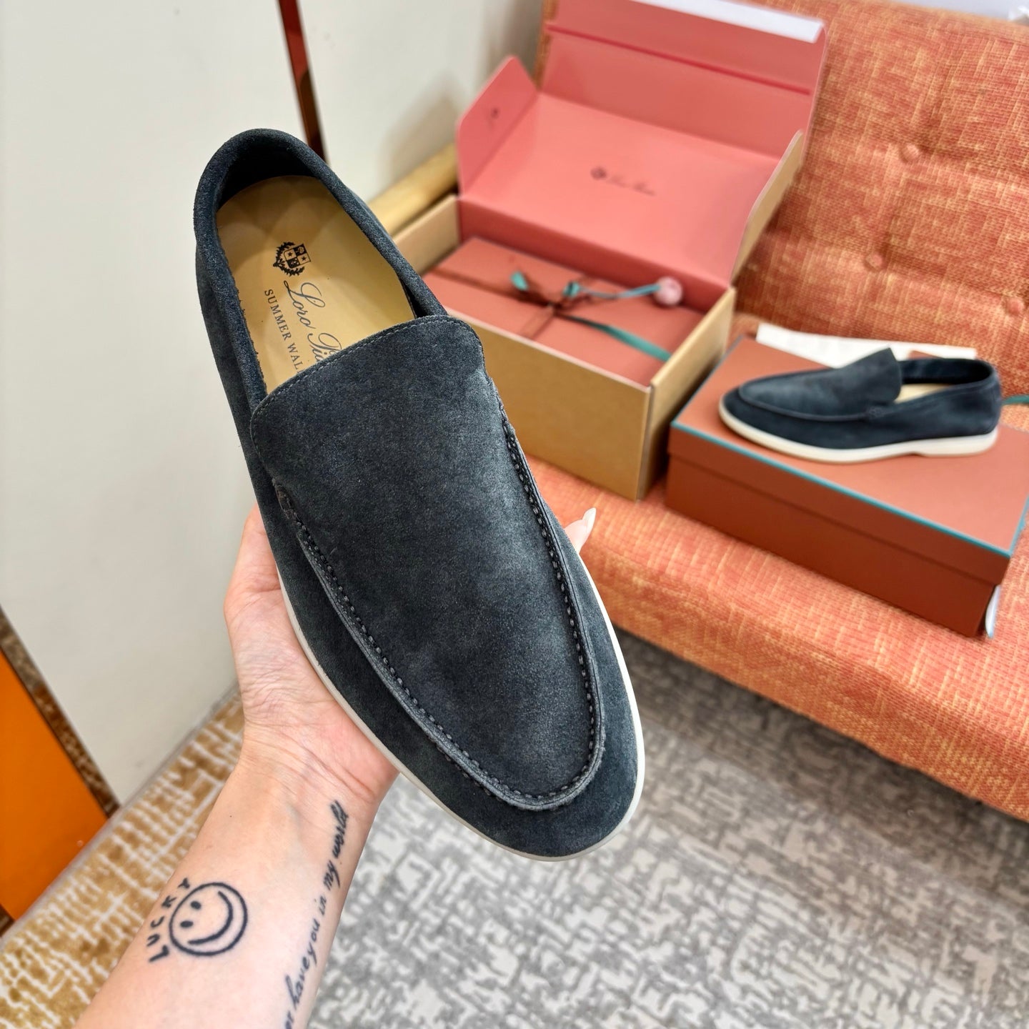 Loro Piana Suede Loafers