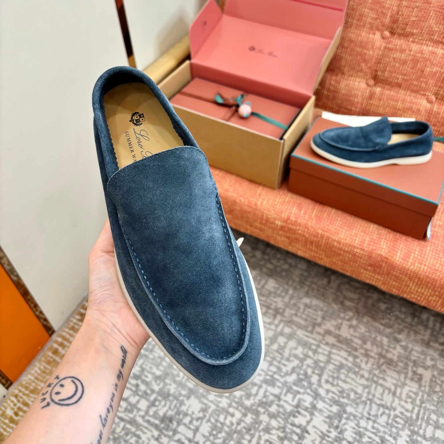 Loro Piana Suede Loafers