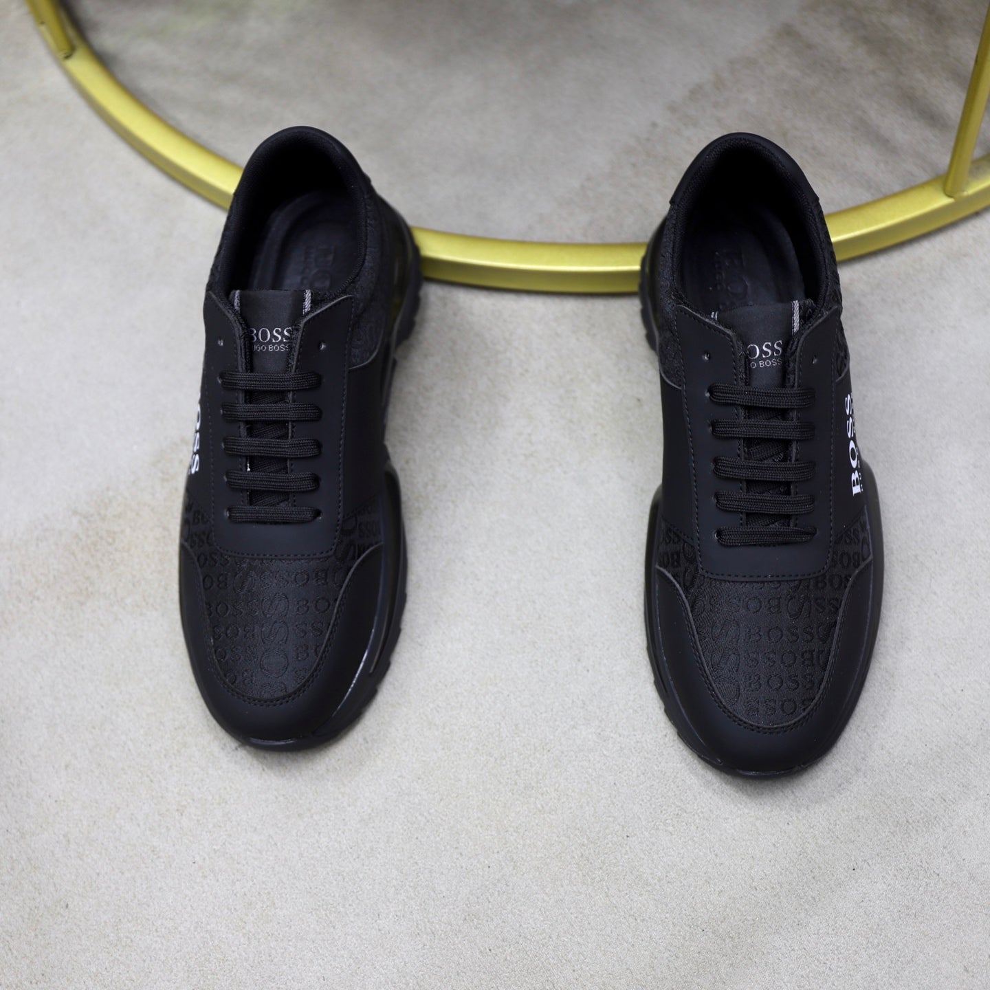 Boss Men's Knit Sport Sneakers