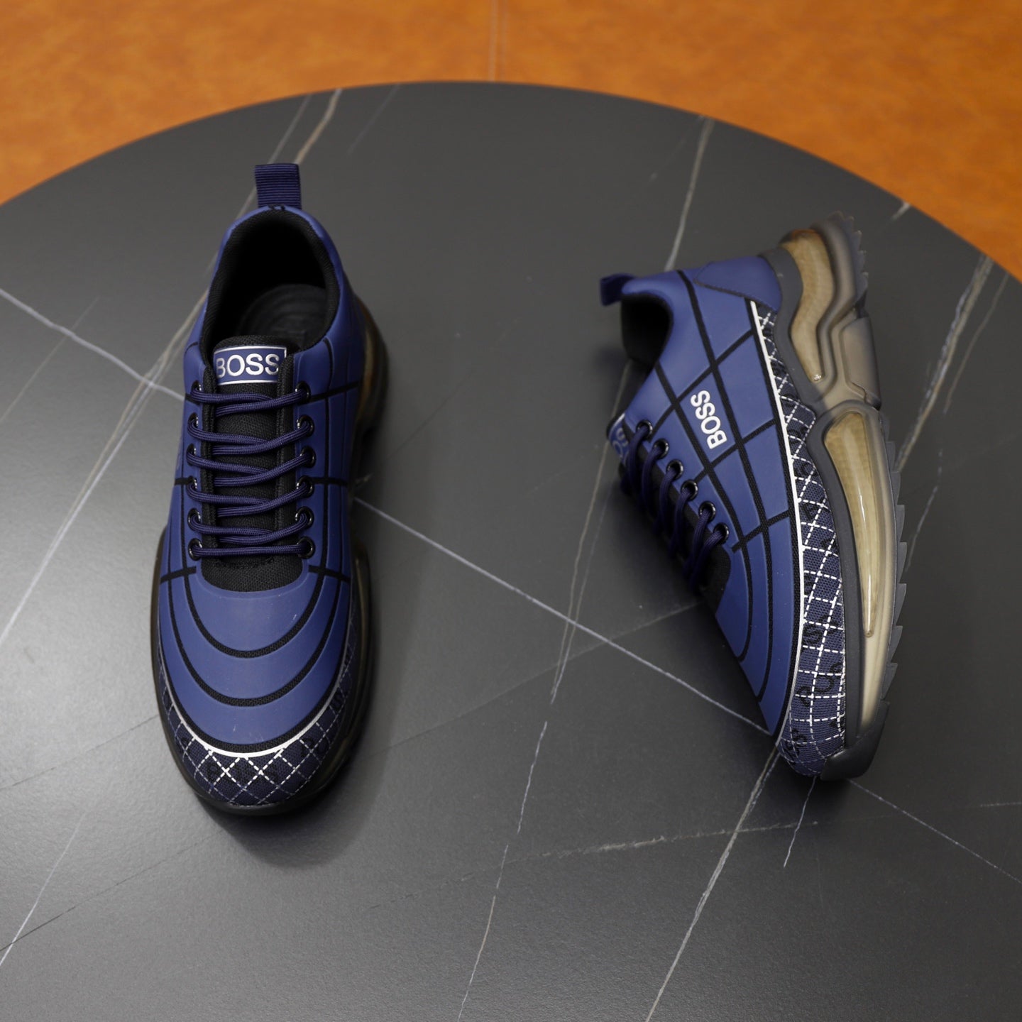 Boss Men's Knit Sport Sneakers