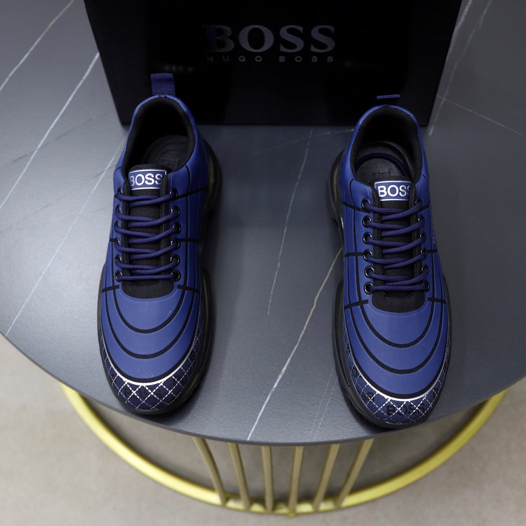 Boss Men's Knit Sport Sneakers