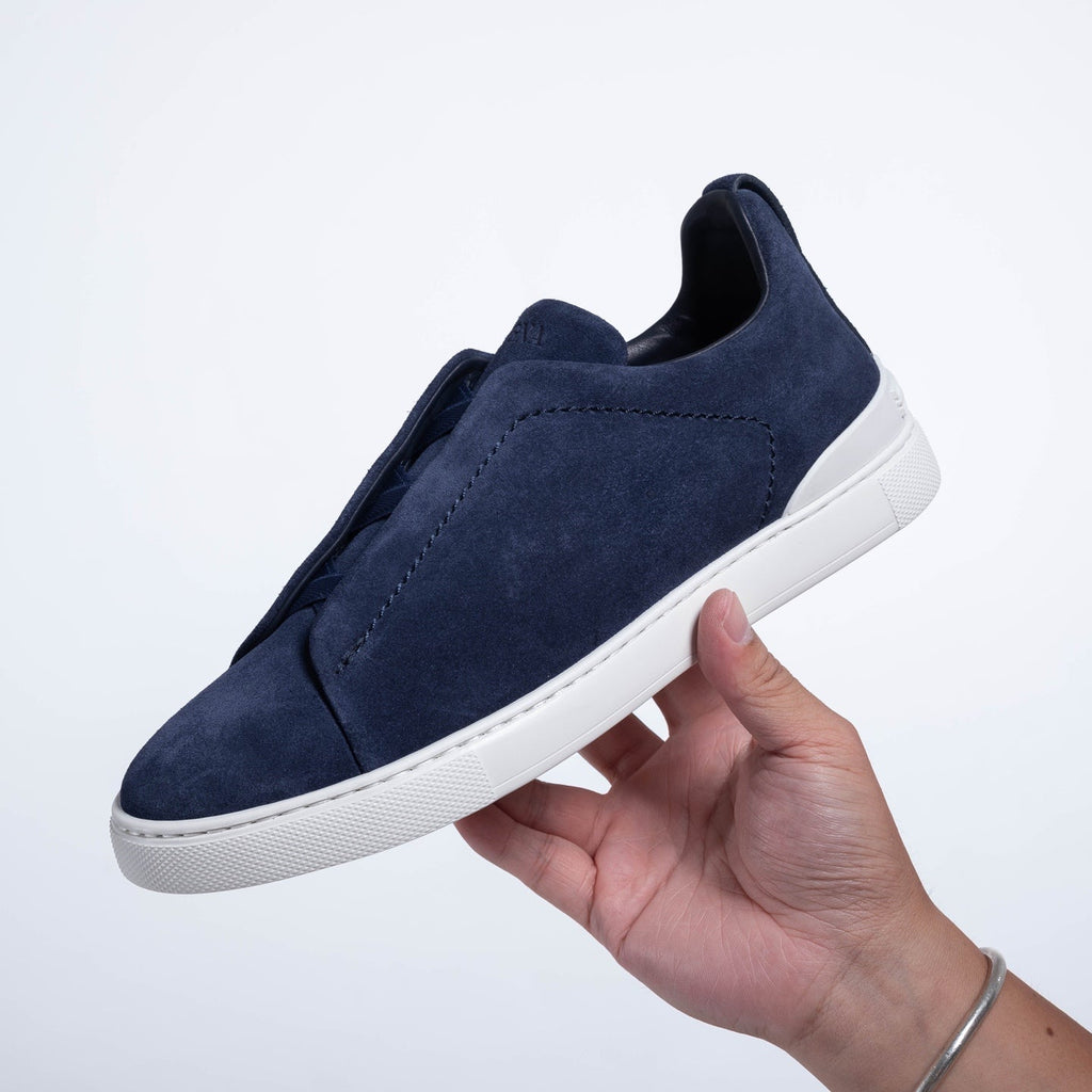 Zegna SECONDSKIN Triple Stitch Low-Top Sneakers