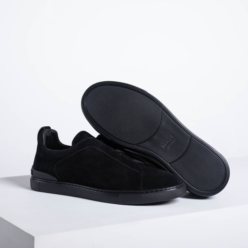 Zegna SECONDSKIN Triple Stitch Low-Top Sneakers