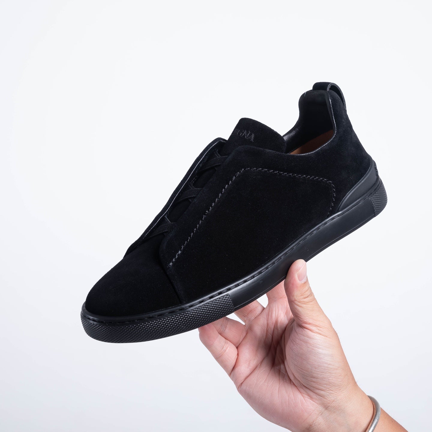 Zegna SECONDSKIN Triple Stitch Low-Top Sneakers
