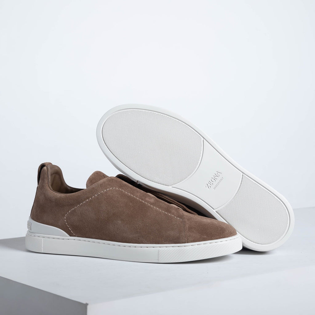 Zegna SECONDSKIN Triple Stitch Low-Top Sneakers