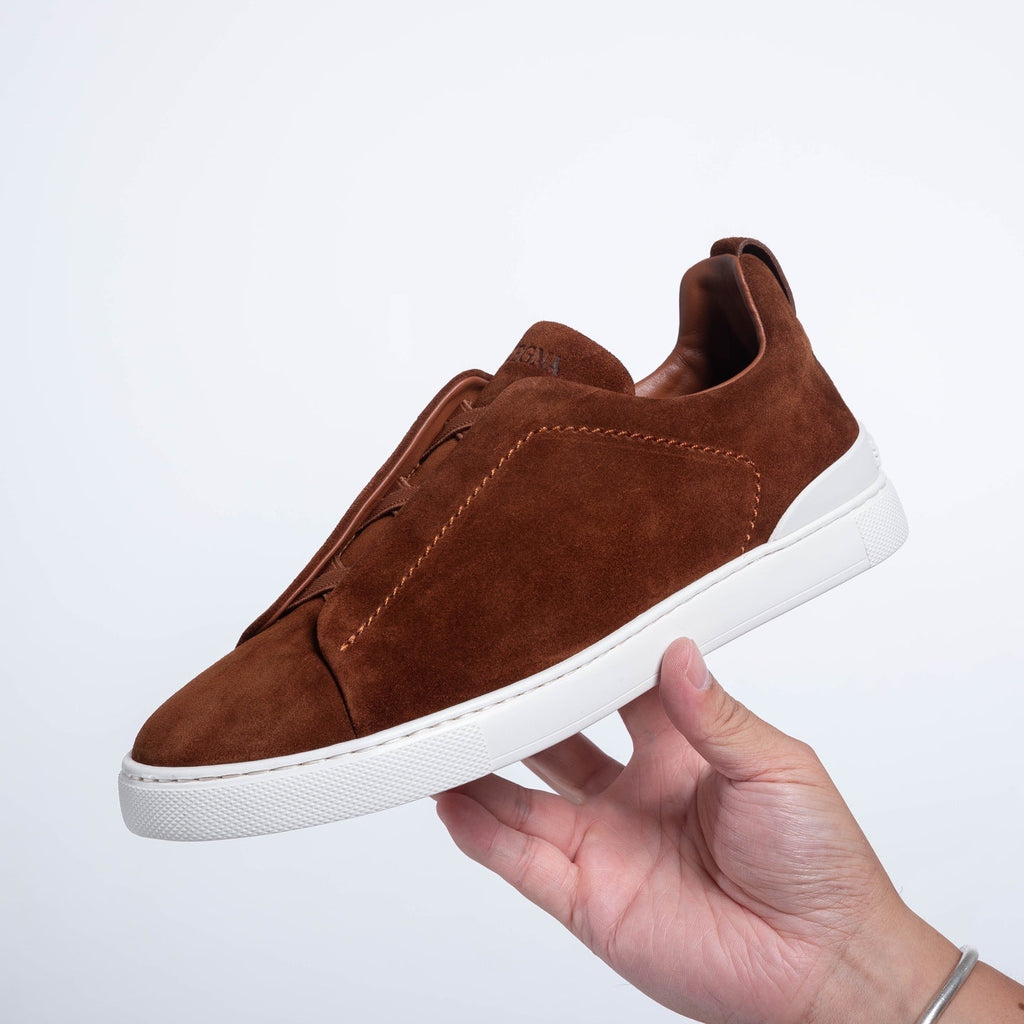 Zegna SECONDSKIN Triple Stitch Low-Top Sneakers