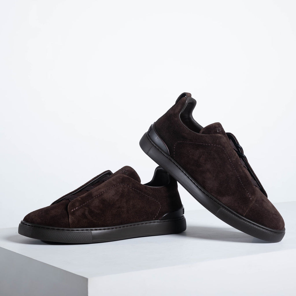 Zegna SECONDSKIN Triple Stitch Low-Top Sneakers