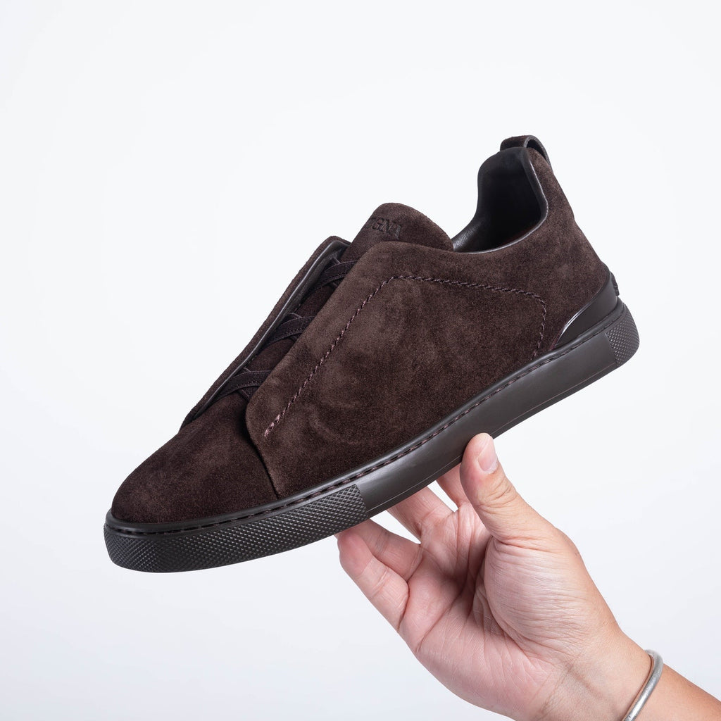 Zegna SECONDSKIN Triple Stitch Low-Top Sneakers