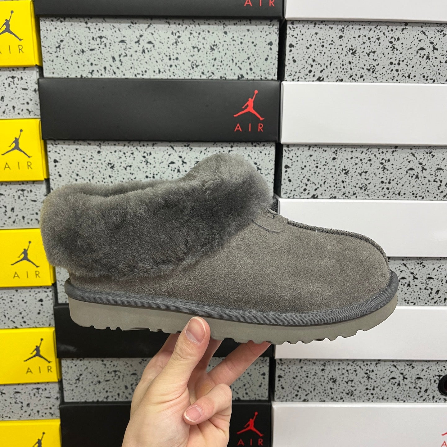 UGG Thick-Soled Low-Cut Fur Snow Boots