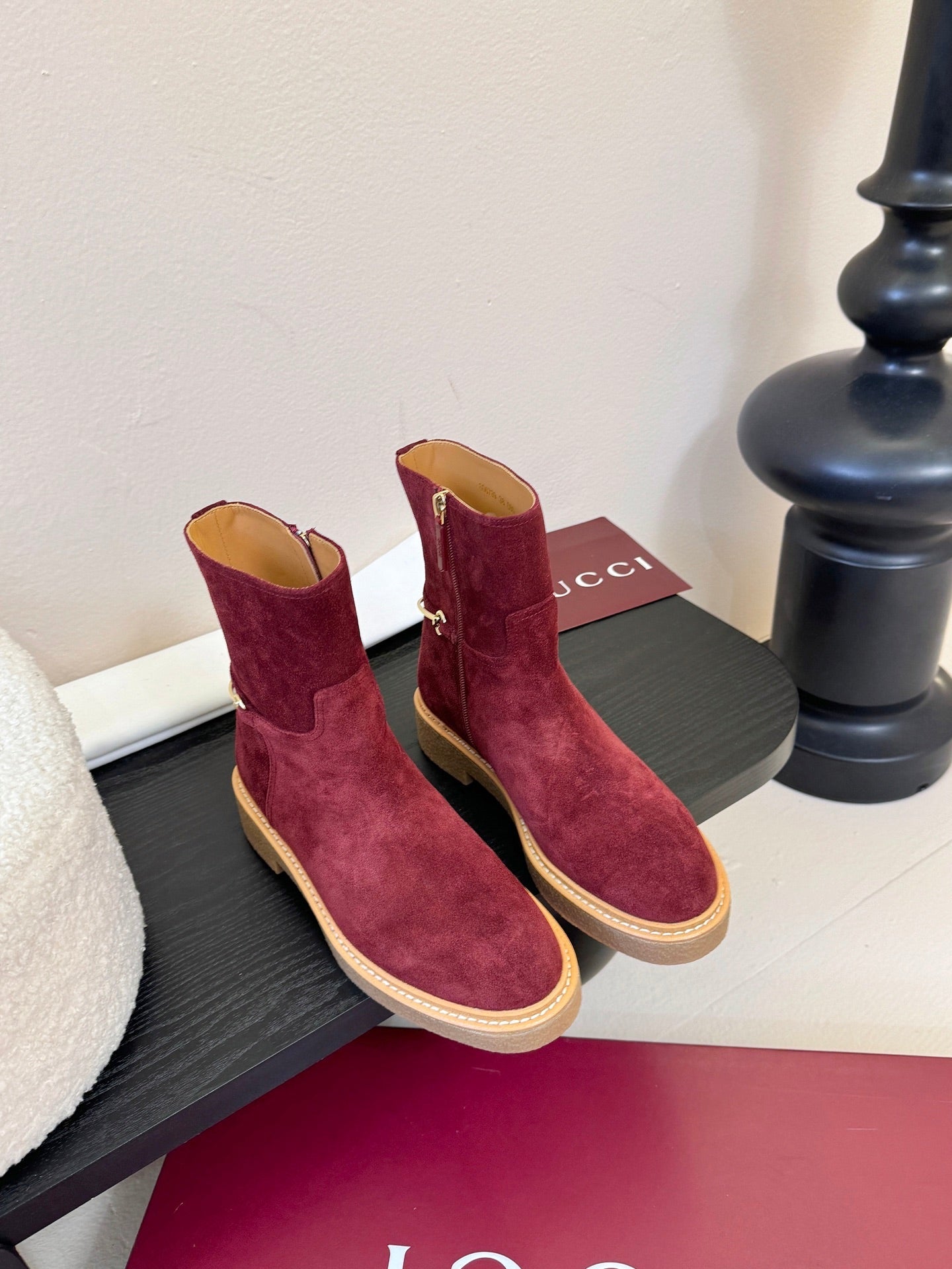 Gucci Runway Suede Boots