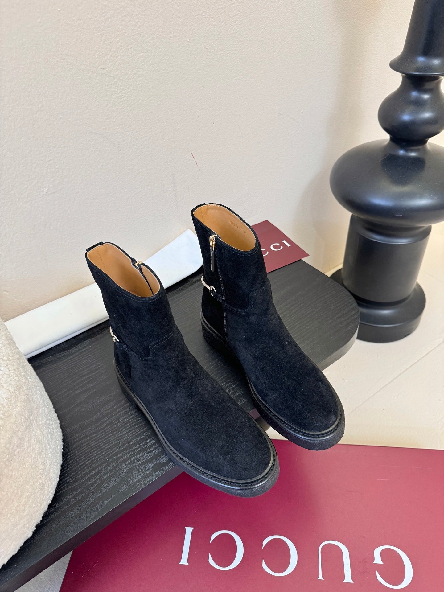 Gucci Runway Suede Boots