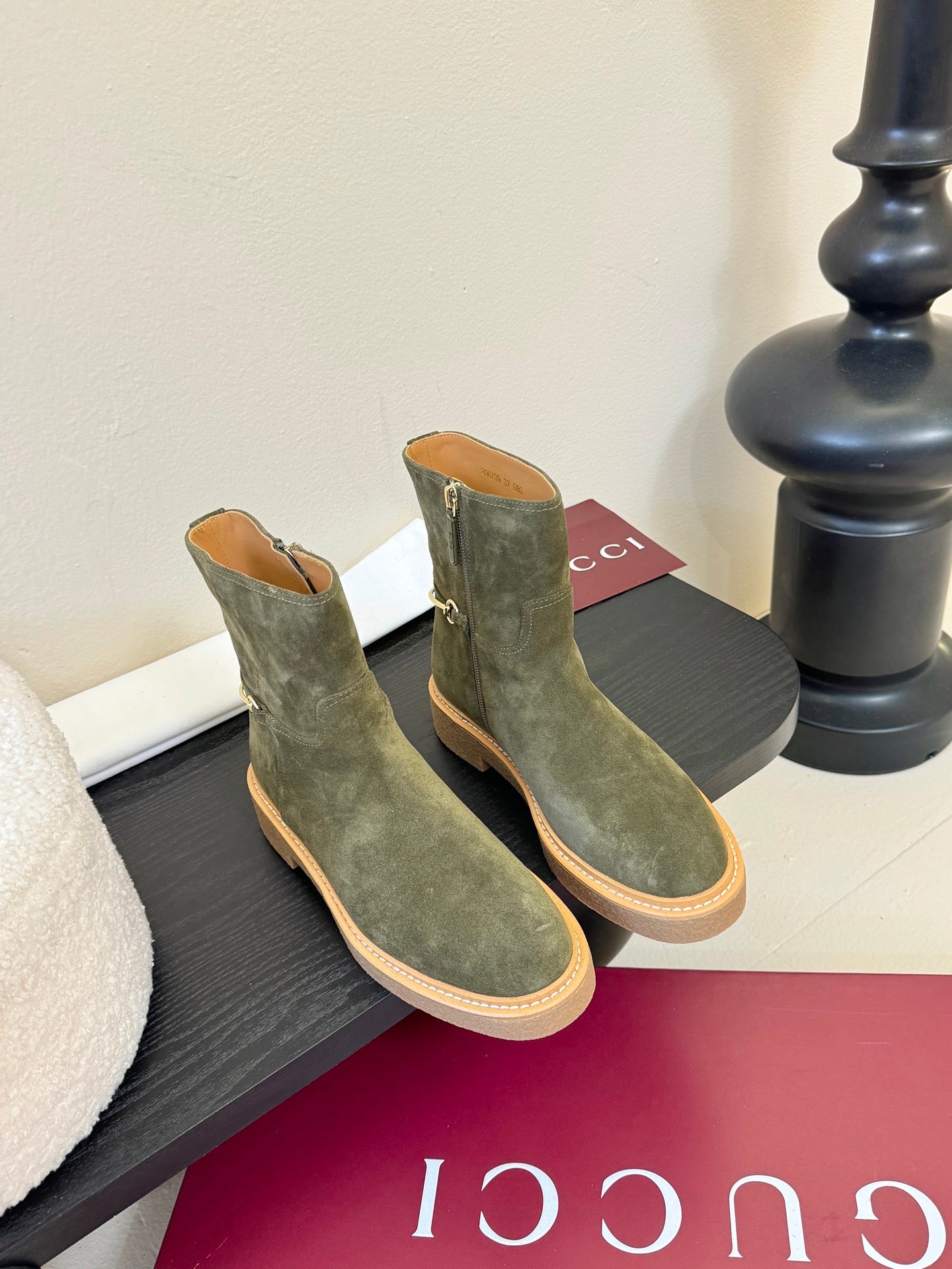 Gucci Runway Suede Boots