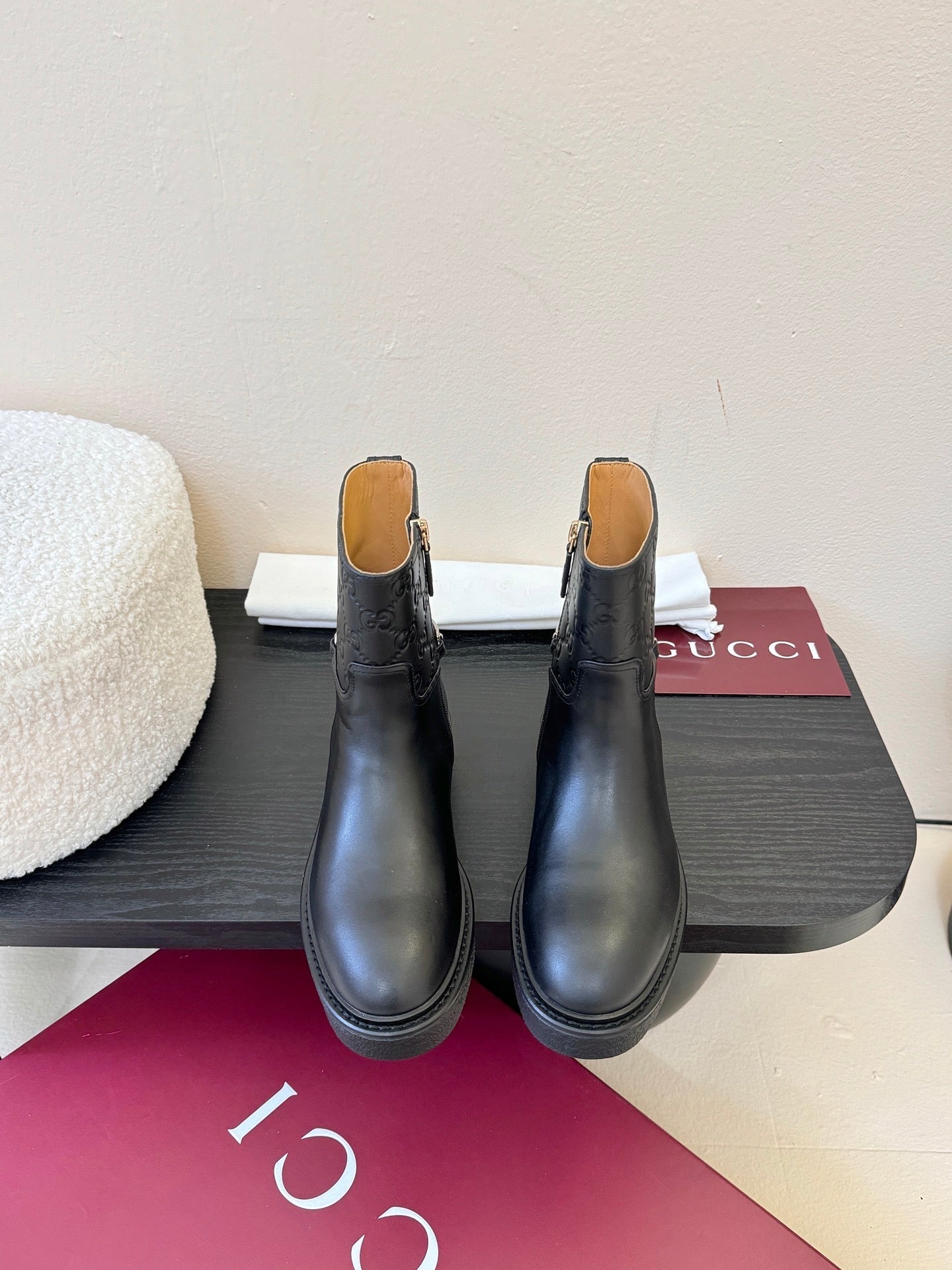 Gucci Runway Suede Boots