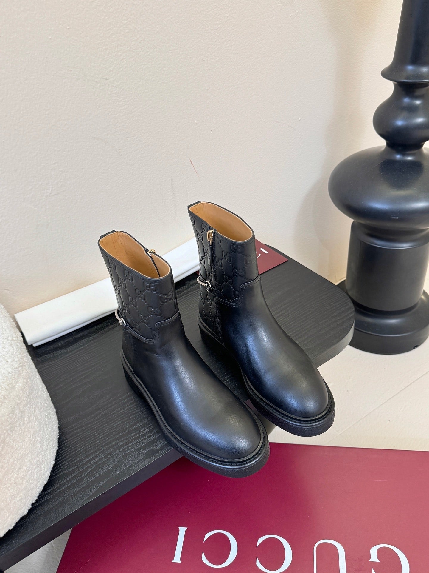 Gucci Runway Suede Boots