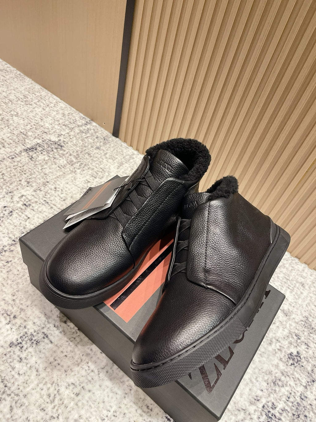 Zegna Triple Stitch High-Top Casual Shoes – 2025SS