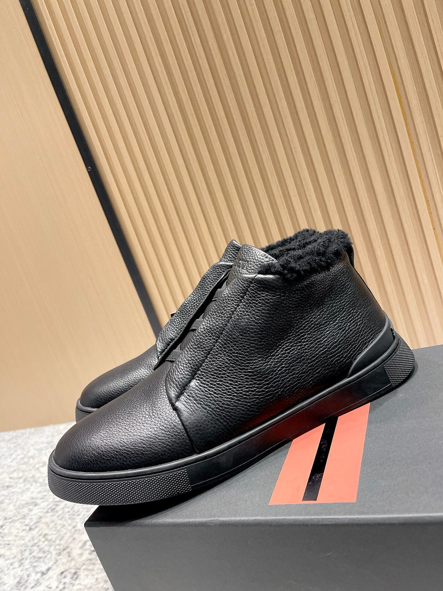 Zegna Triple Stitch High-Top Casual Shoes – 2025SS