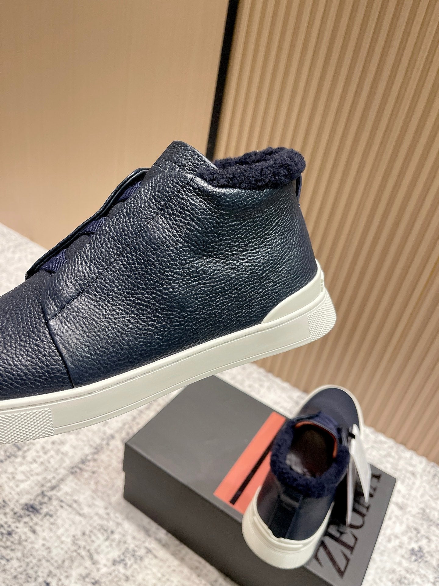 Zegna Triple Stitch High-Top Casual Shoes – 2025SS