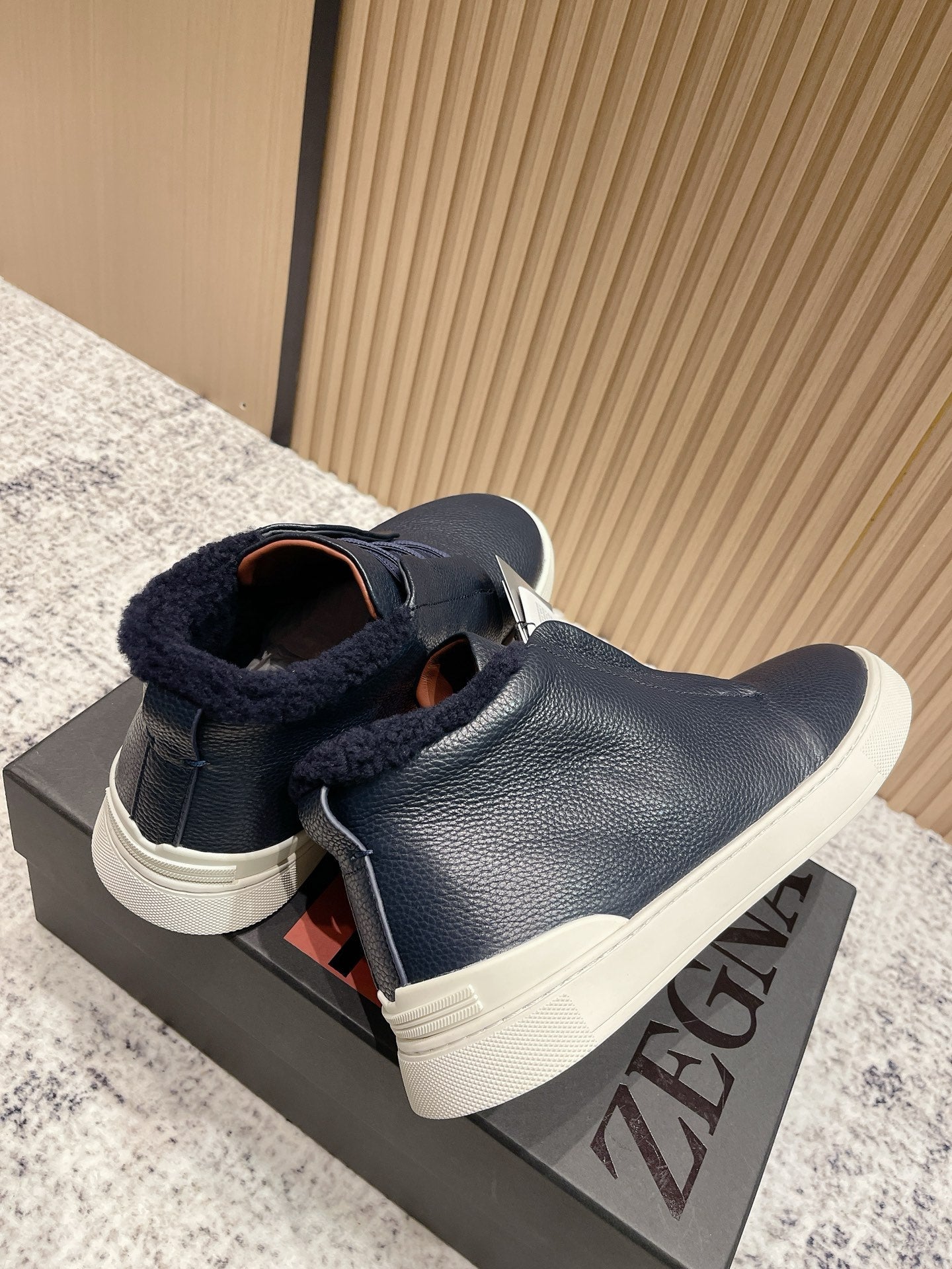 Zegna Triple Stitch High-Top Casual Shoes – 2025SS