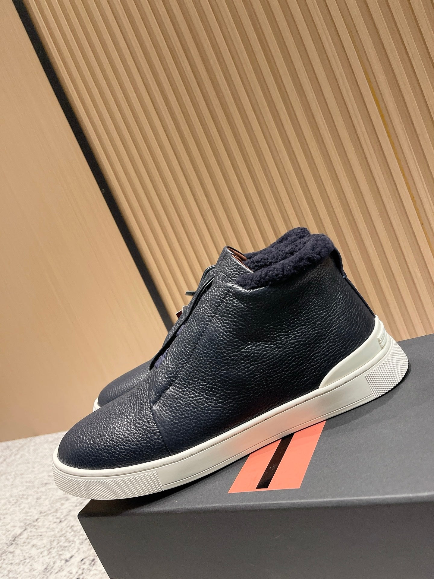 Zegna Triple Stitch High-Top Casual Shoes – 2025SS