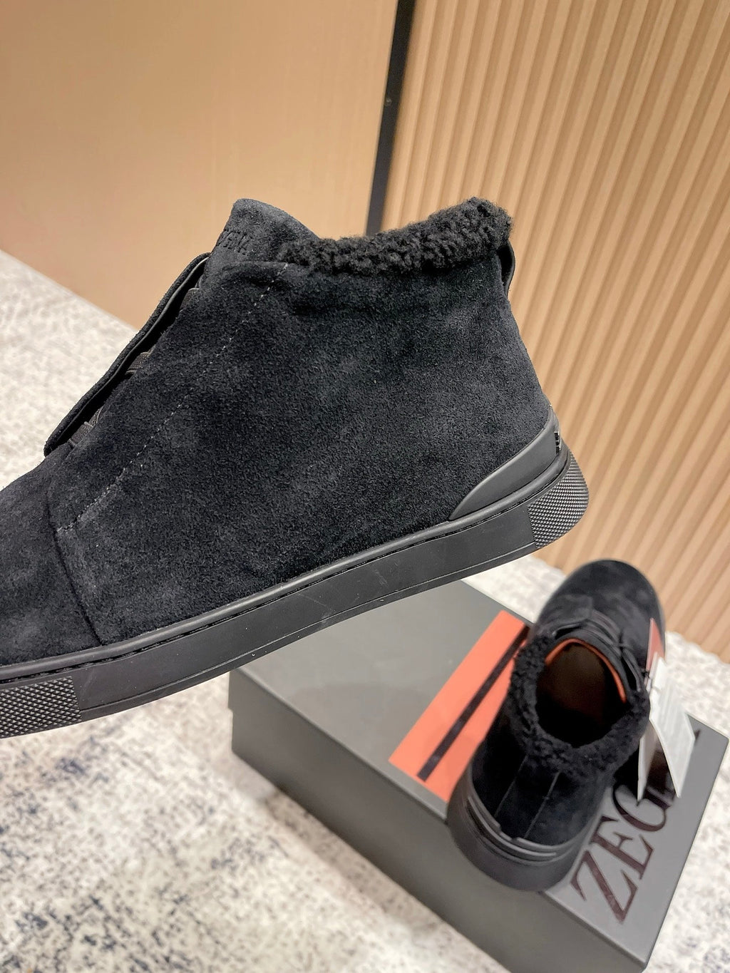 Zegna Triple Stitch High-Top Casual Shoes – 2025SS