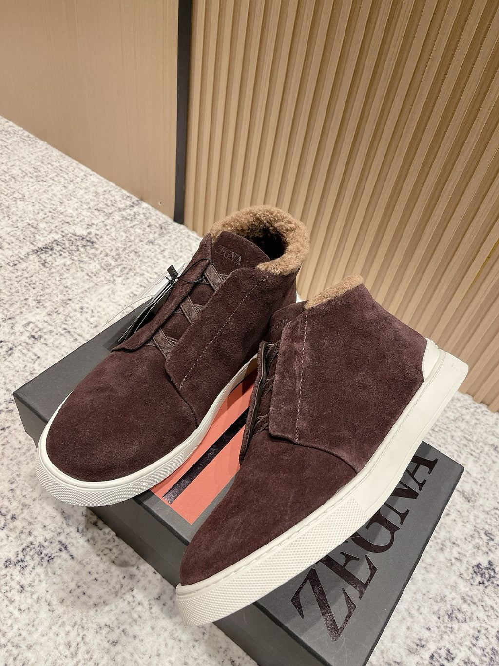 Zegna Triple Stitch High-Top Casual Shoes – 2025SS
