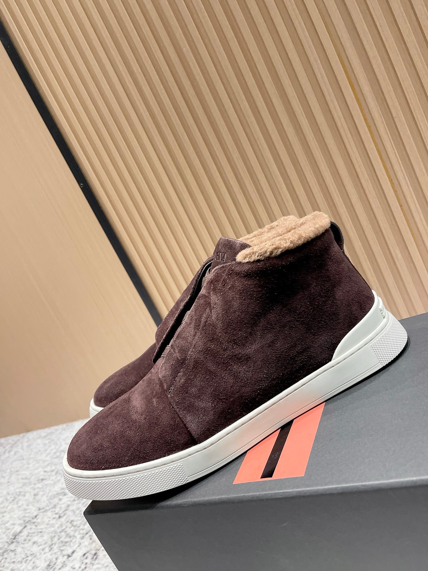 Zegna Triple Stitch High-Top Casual Shoes – 2025SS