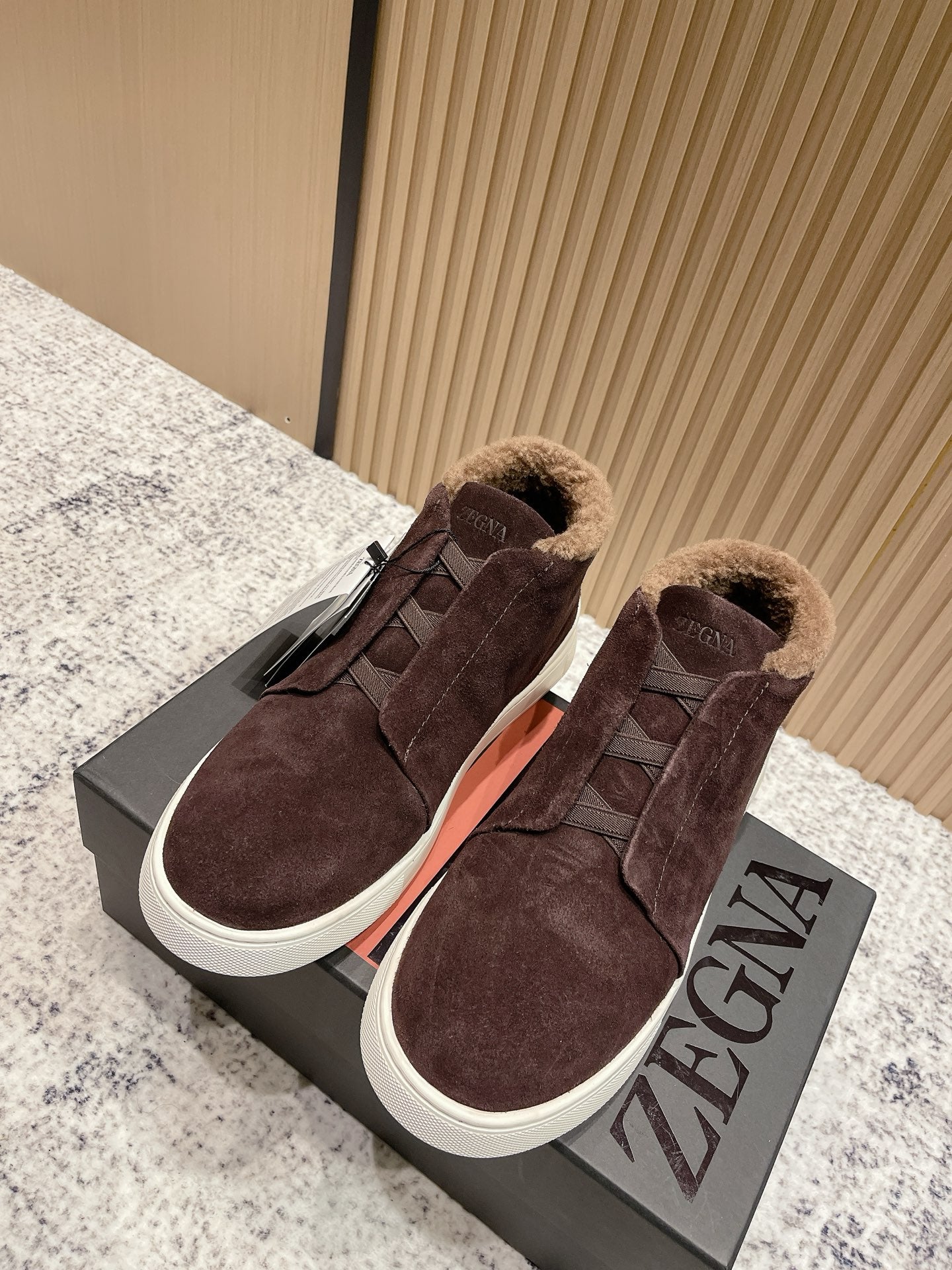 Zegna Triple Stitch High-Top Casual Shoes – 2025SS