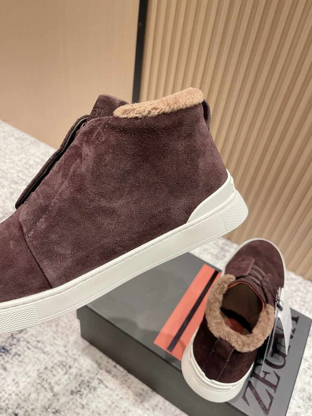 Zegna Triple Stitch High-Top Casual Shoes – 2025SS